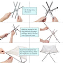 Foldable Portable Campfire Rack Outdoor Camping Burning Fireplace Pit Fire M5C4