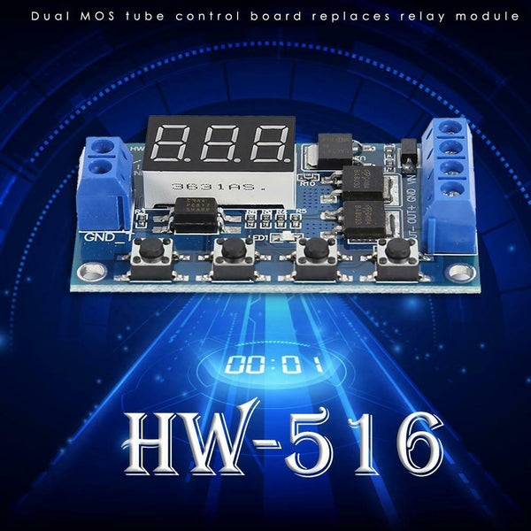HW-516 DC 12V 24V LED Digital Time Delay Relay Trigger Cycle Timer Switch Module