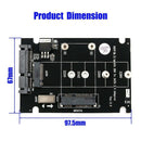 2 Port M.2 NGFF Key B & MSATA SSD to USB 2.0 Adapter Converter Reader Card