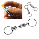4x Double Keyring Pull Split Apart Detachable Quick Release Keychain Rin WKA