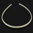 Wholesale Lots 12 White Plain Women Plastic Hair Hoop Band Headbands for Crafts