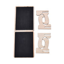 1pc Mini Blackboard Chalkboard With Stand Place Card Wordpad Rectangle Angled JR