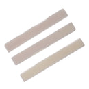 3 Pcs White Guitar Bridge Saddle Bone Cut Compensated Parts for Ukulele Accs