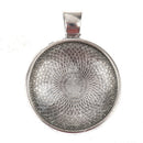 60Pcs 5 Style Heart & Oval & Square 30 Pieces Bezel Pendant Trays with GlasSEAU