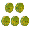5pcs 17mm*8m Yellow Green Electrical PVC Insulation Tape Flame Retardant Tape
