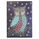 DIY Owl Special Shaped Diamond Painting 50 Page A5 Sketchbook Notebook Gift