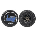 RC Car Decoration Spare Tire Cover for 1/10 TRX4 AXIAL SCX10 Leather Spare TE8W8