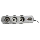 Car Cigarette Lighter Triple Socket Adapter with USB Output (Black)