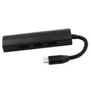 USB-C Type-C to 4 Port USB 3.0 HUB Adapter Connector Converter black