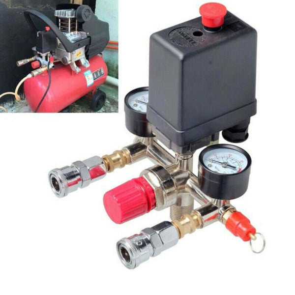 90-120PSI Air Compressor Pressure Control Switch Valve Manifold Regulator Ga Ew