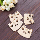 4pcs Maple Wood Violin Bridges for 4/4-3/4 Size Violin Musical Instrument Parts