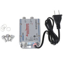 Standard AC 20dB Signal Booster Amplifier Cable TV/UHF/VHF/FM Antenna Split.ES