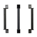 Black Door Handle 9" Heavy Duty Sliding Door Pull Gate Barn Shed Garage Handle
