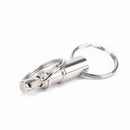 2Pcs Outdoor Backpack Key Ring Carabiner Double Key Ring Padlock Keychain   Z