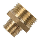 4Pcs 1/2 inch BSP to 1/4 inch BSP Male Thread Brass Pipe Hex Nipple Fitting N2Y5