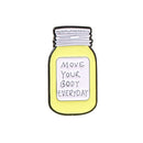 Clothing Bags Metal Women Men Lapel Pin Cartoon Bottle Drip Brooch (6) A