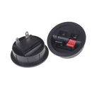 2PCS Round Flush Sub Speaker Box Terminals Wire Binding Post Push Subwoofer NMsp