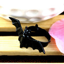 New Women Jewelry Wholesale Black Bat Personality Adjustable Ring Animal Ring MO