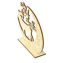 Personalized Memorial Ornaments Home Wooden Moon Sheeps Muslim Crafts H7W6