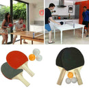 Table Tennis Racket 2 Racket 3 Ball Table Tennis Racket Rubber Racket Set T4R8