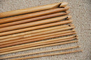 Set of 36pcs 18 Sizes Bamboo Single Pointed Smooth Crochet Knitting Needles