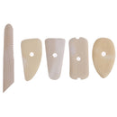 5pcs Wood Pottery Clay Sculpture Ceramics Molding Tool Pottery Tools R3C