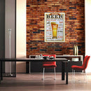 3Pcs Retro Metal Tin Signs Decorative Wine Beer Coffee Iron Sheet Wall Decor