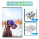 1000pcs DIY Snow Dog Puzzle Educational Learning Assembling Jigsaw Toys