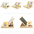 Kids Magnetic Drawing Board Wooden Children Puzzles Educational Puzzle Kid Toys