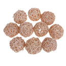 10 Pcs Natural Wicker Rattan Balls 5cm For DIY Vase Bowl Filler Displays