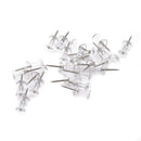 40Pcs Transparent Push Pins Thumbtacks Steel Point Bulletin Board Office Sc