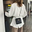 Fashion Messenger Bag Women PU Leather Shoulder Bags Small Purse (Black)