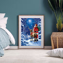 Diamond Painting Santa Claus Elk 5D Full Round Wall Picture DIY Kit 30x40cm