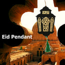 Wooden Eid Mubarak Pendant Muslim Ramadan Party Home Wall Hanging Ornament Decor