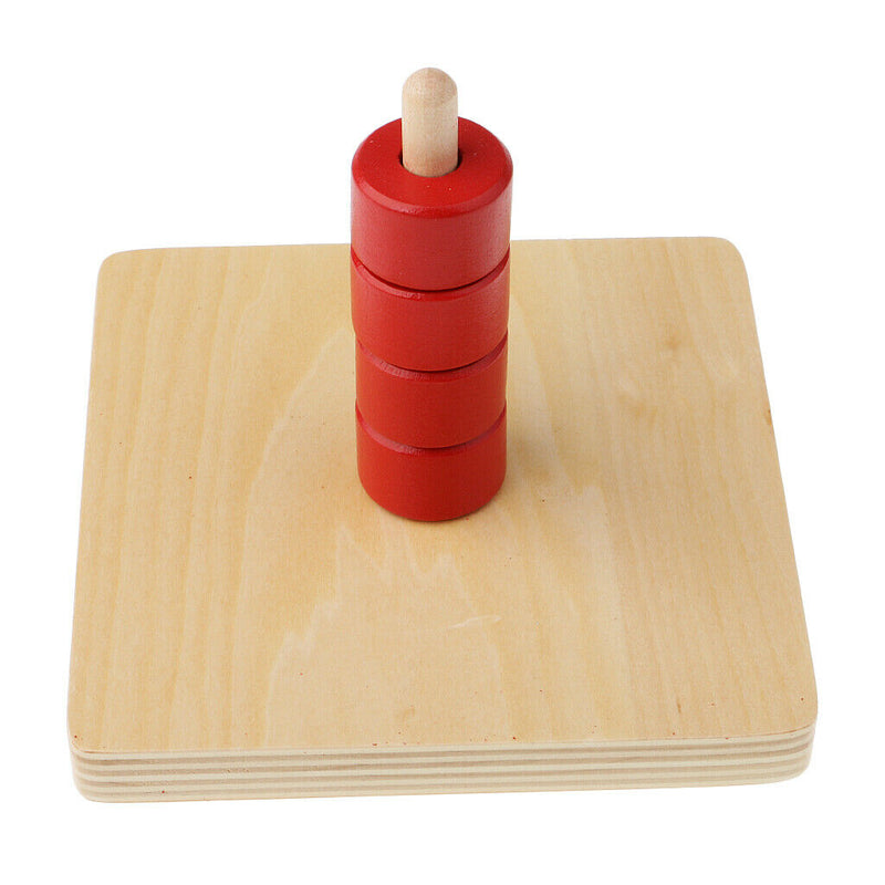 Montessori Cylindrical Vertical Dial Lantern Ring For Preschool Teaching Aid