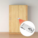 Hasp Staple Shed Latch Stainless Steel Door Lock Padlock Clasp (A 3 inch)