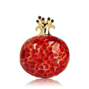 Fruit Shape Red Pomegranate Brooch Cute Gift Accessories Suit Lapel Pin Men