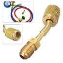 Split Ductless Service Port Adapter R410a 516 SAE Femaleto14 SAE Male A6Y8 Q4A7