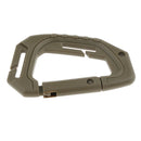 Heavy Duty Plastic Carabiner Clip Snap Hook Spring Loaded Carabina  Gray