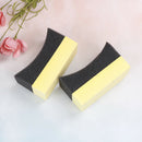 2x auto car wheel waxing polishing compound washing sponge cleaning pad brush 3C