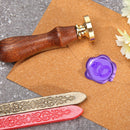 Retro Wedding Pattern Wax Seal Stamp Fire Painting Stamping Envelope Gifts Card
