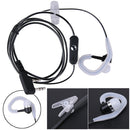 2 Pin Earpiece Sports Headset PTT MIC for BAOFENG KENWOOD Retevis HYT Radio