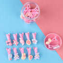 20Pcs Mixed multicolor baby kid children girls cartoon hair clips with box FT