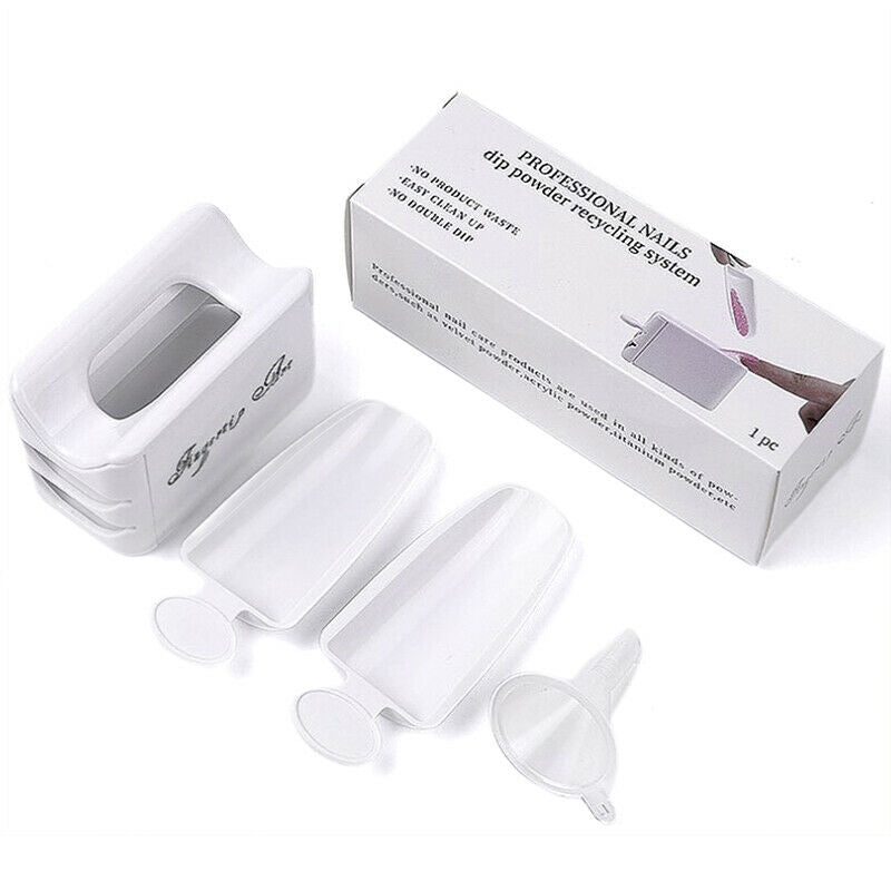 1pc nail  recycling  box dipping  collection tray plastic box Hn