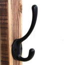 1Pack Heavy Duty Dual Coat Hooks Wall Mounted 20 Screws Retro Double Hook AU