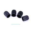 100pcs Plastic Car Truck Bike Tire Tyre Wheel Valve Stems Caps Dust Cover Black