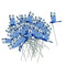 50pcs Beautiful Blue Dragonfly Stakes Garden Potted Plant Flower Pot Decor