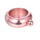 Collectable Stainless Bracelet Bangle Shape Flagon Wine Pot Hip Flask 3.5oz/0.1L