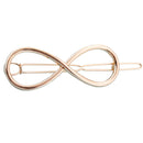 Fashion Hollow Dainty Hairpin Clip Alloy Hair Snap Clamp Women Girl Headwear