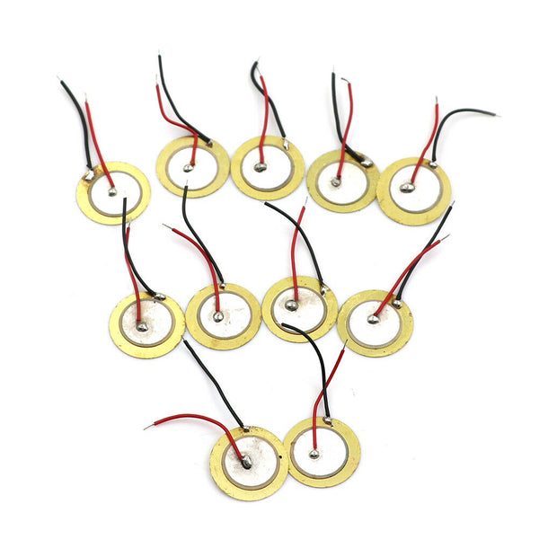 10x Piezoelectric Piezo Ceramic Wafer Plate Dia 15mm For Buzzer Loudspeaker  Bj